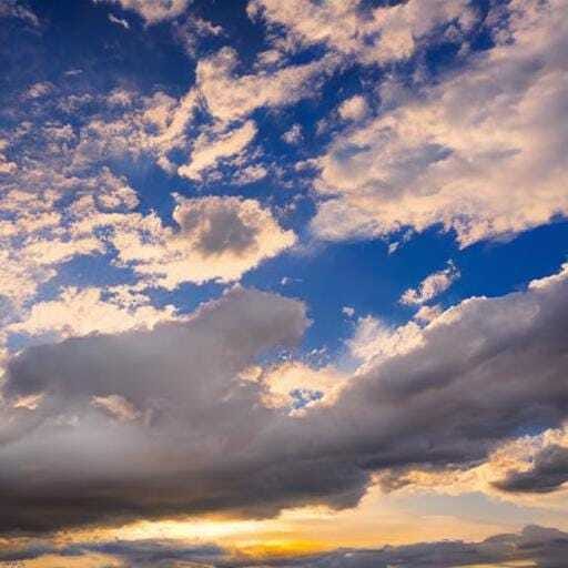 Cielo azul con nubes